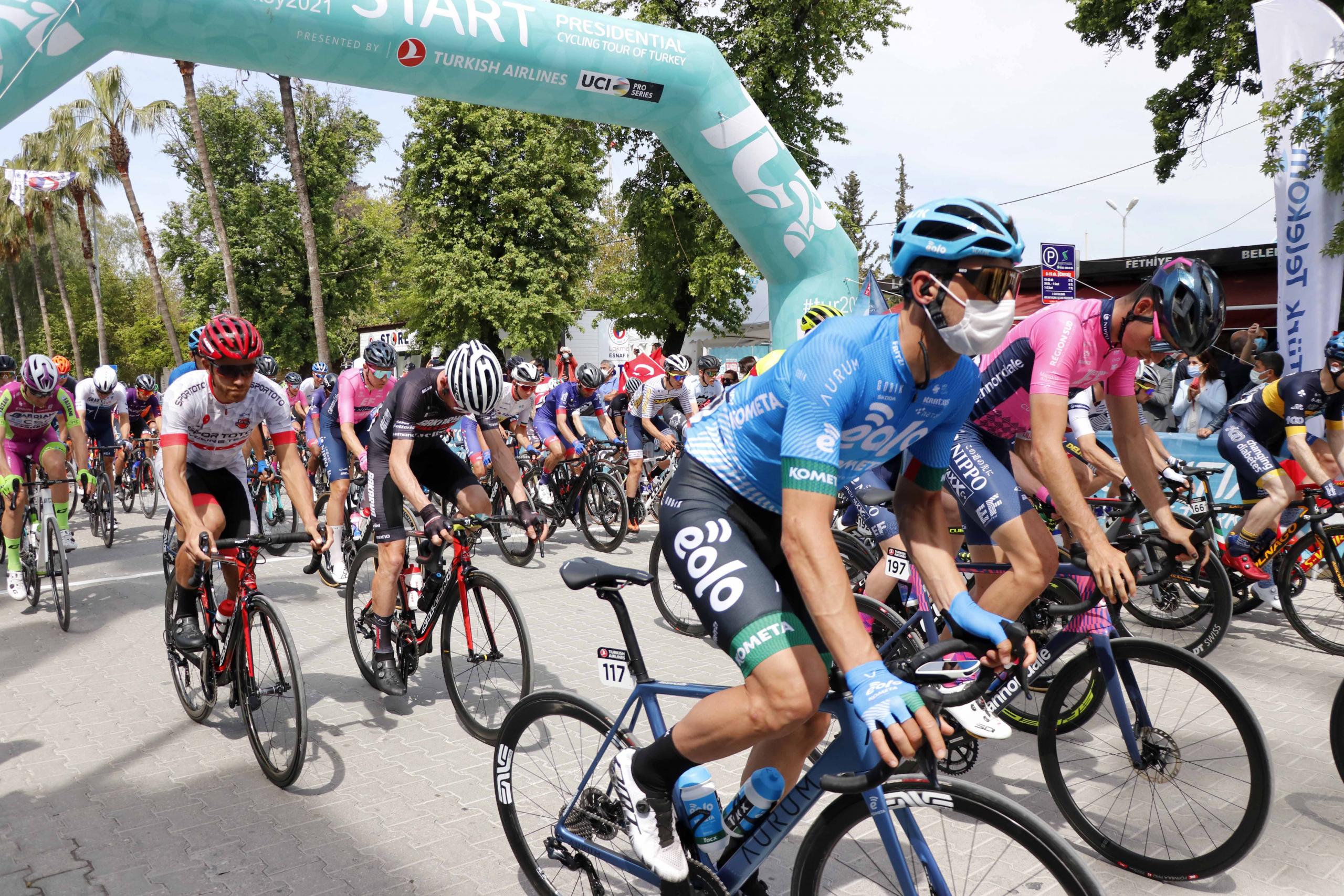 56. Cumhurbaşkanlığı Türkiye Bisiklet Turu Fethiye-Marmaris etabı başladı