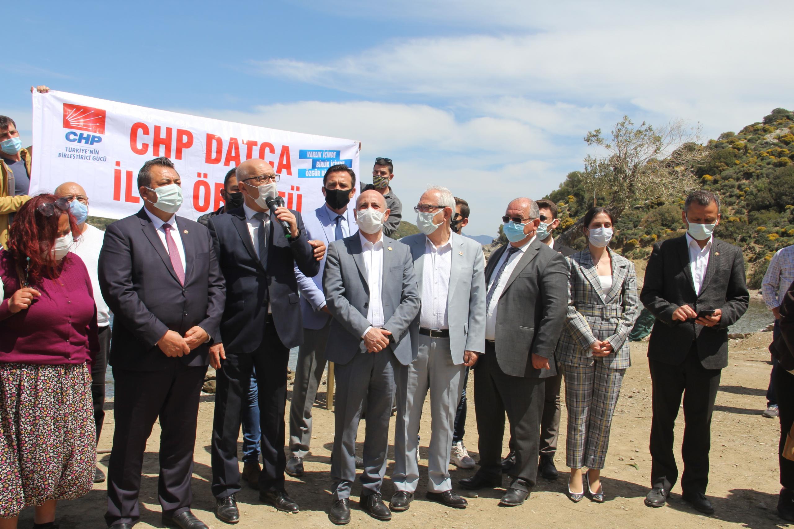 CHP'li Öztunç, Datça Kargı Koyu ile ilgili basın toplantısında konuştu