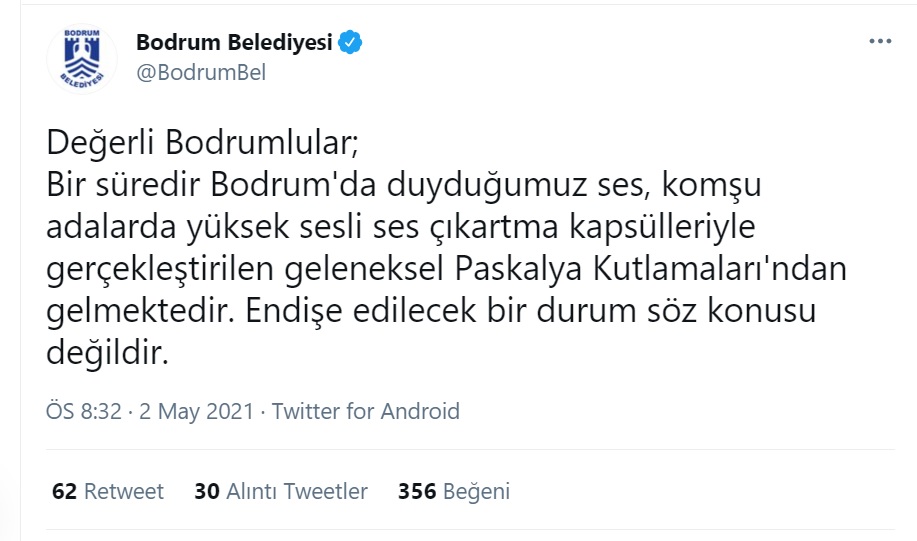 BODRUM’DA PASKALYA PANİĞİ