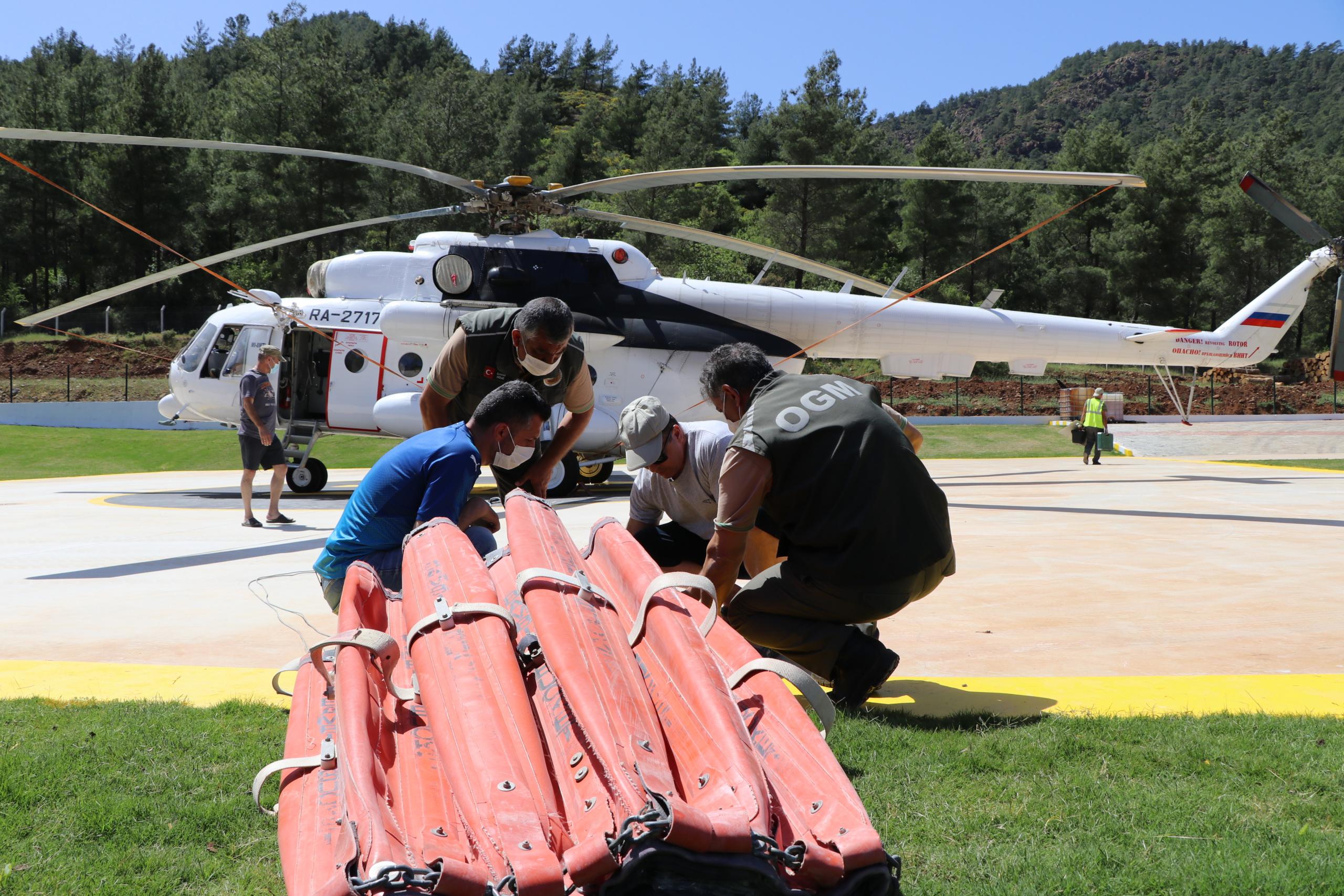 Muğla’da 2 Yangın Helikopteri Göreve Başladı