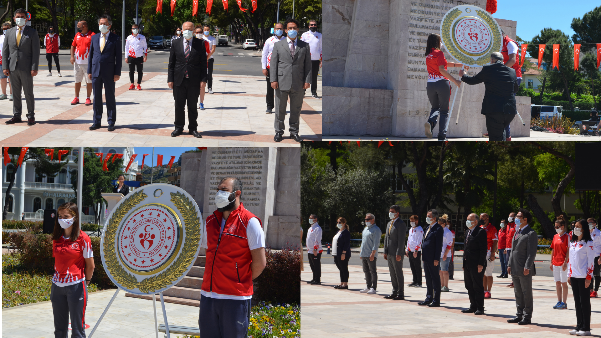 19 Mayıs etkinlikleri çelenk koyma töreni ile başladı