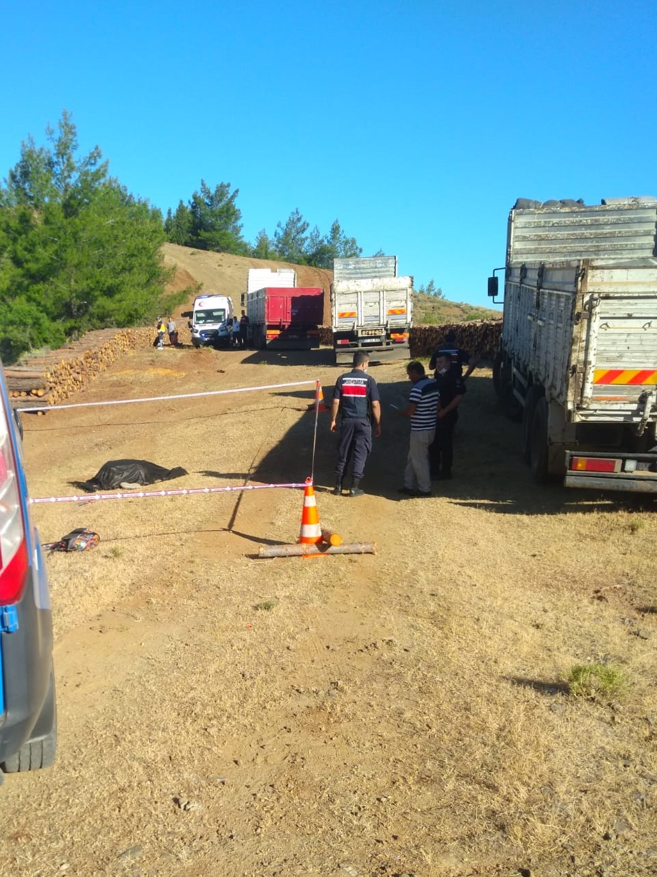 kamyonun ezdiği orman işçisi hayatını kaybetti