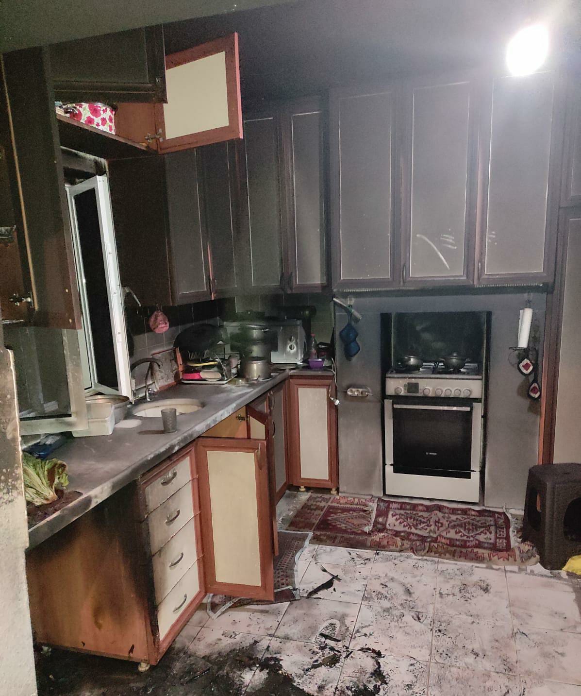 Muğla'da evde çıkan yangın hasara yol açtı