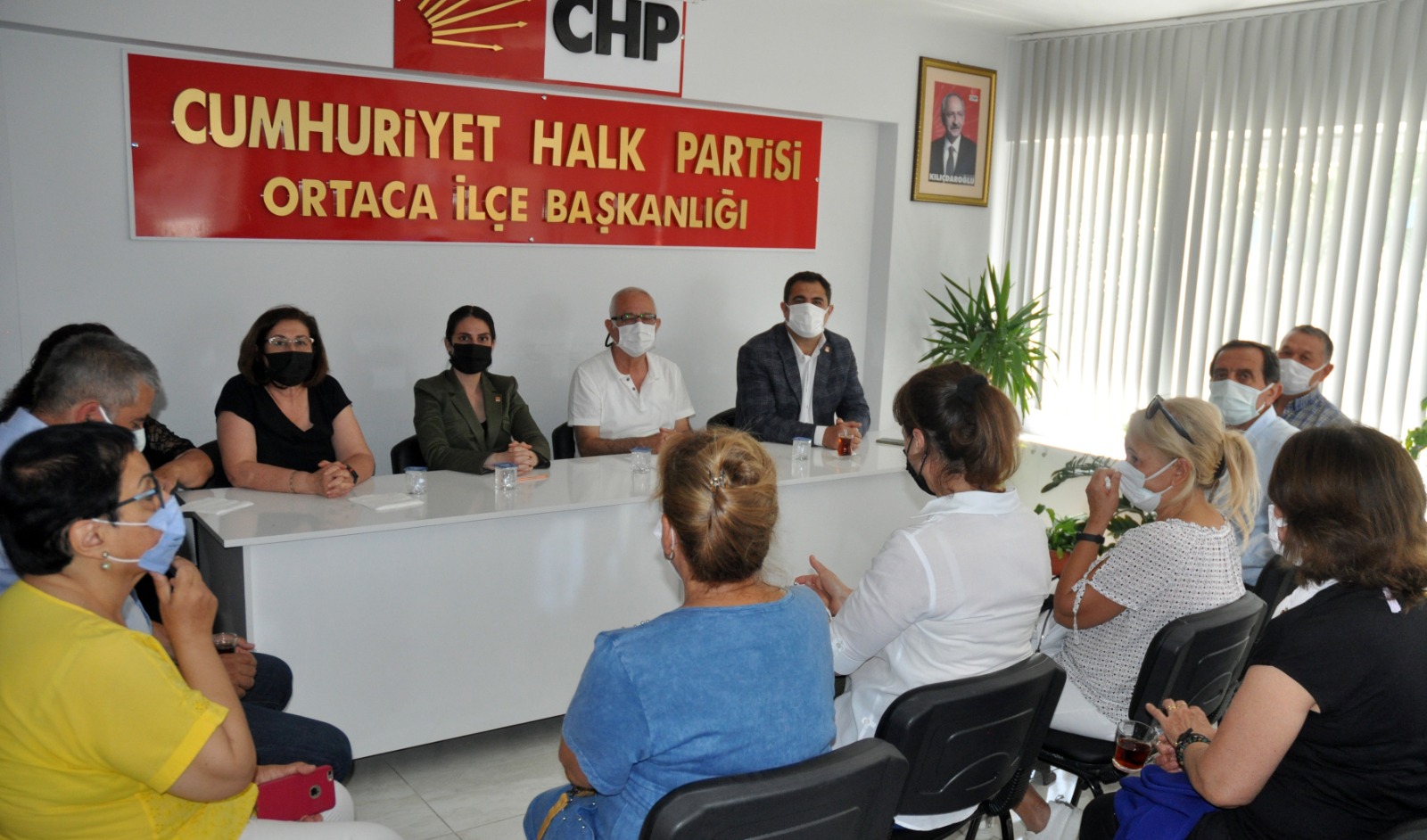 CHP’Lİ HEYET ORTACA’DA BULUŞTU