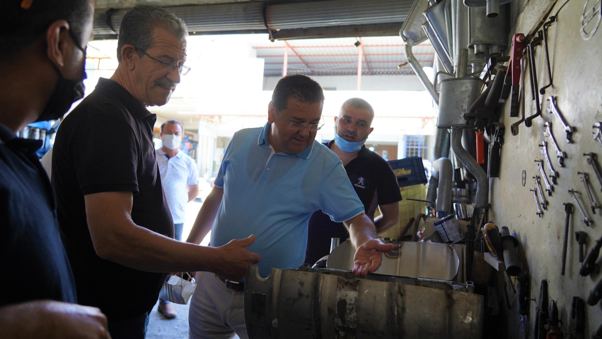 BAŞKAN TOKAT’TAN SANAYİ ESNAFINA ZİYARET
