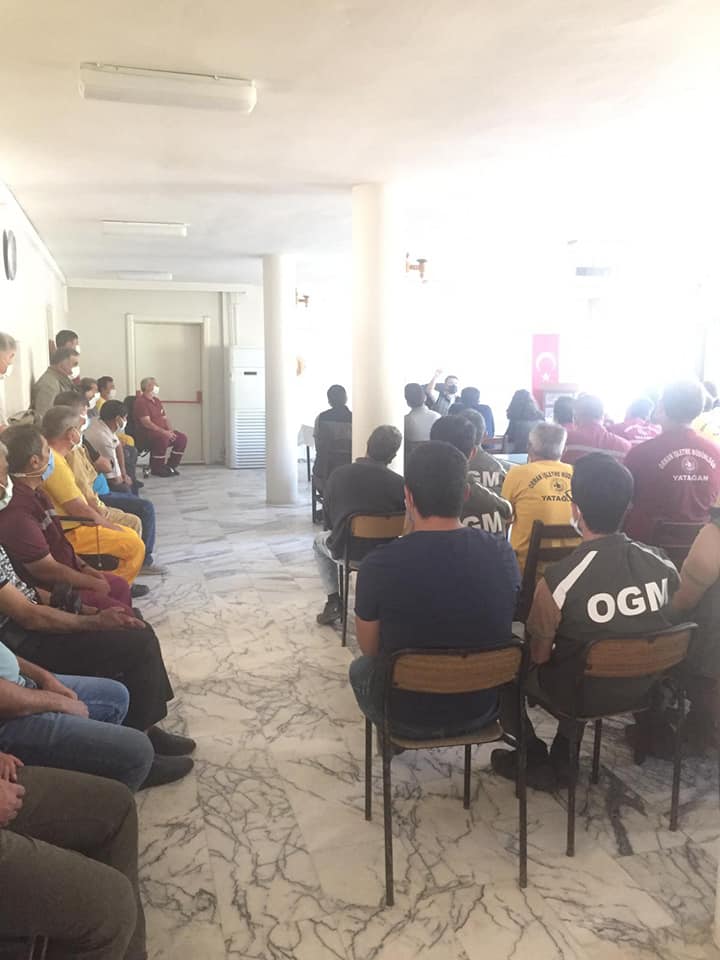 ORMAN MÜDÜRÜNDEN YANGIN EKİPLERİNE NASİHAT