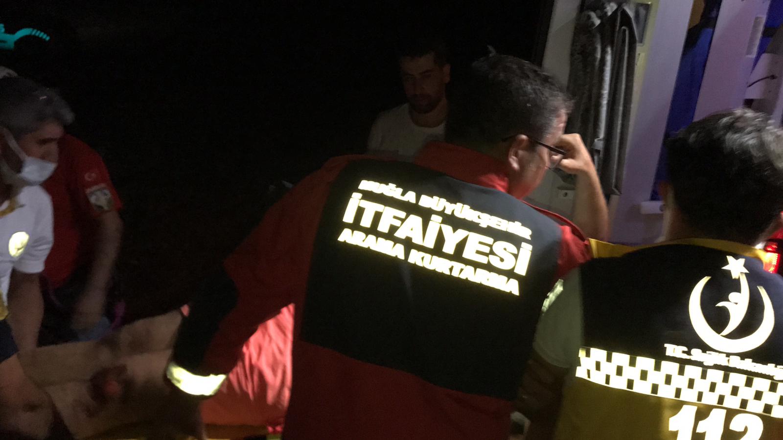 uçuruma düşen kişi kurtarıldı