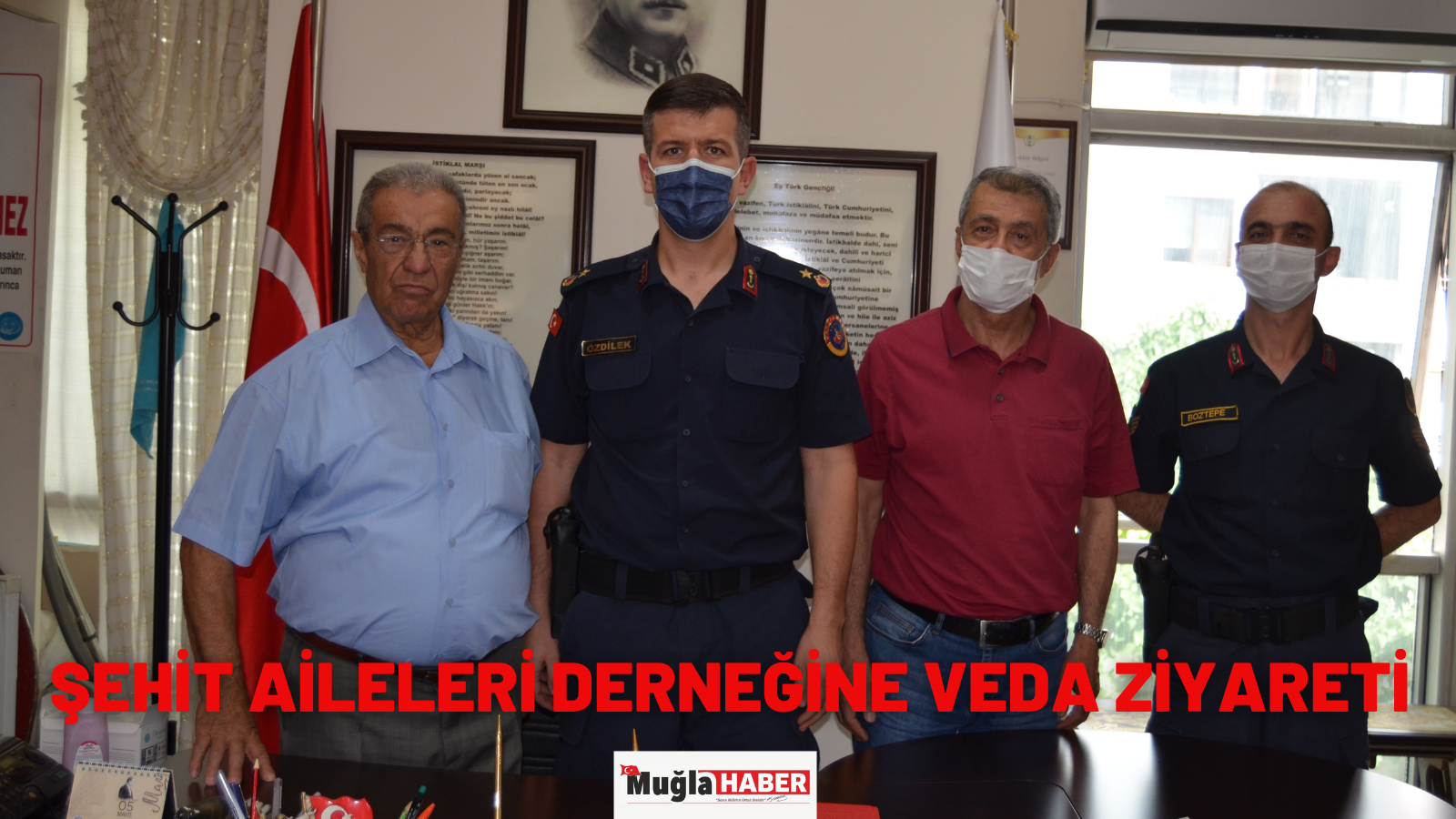 ŞEHİT AİLELERİ DERNEĞİNE VEDA ZİYARETİ