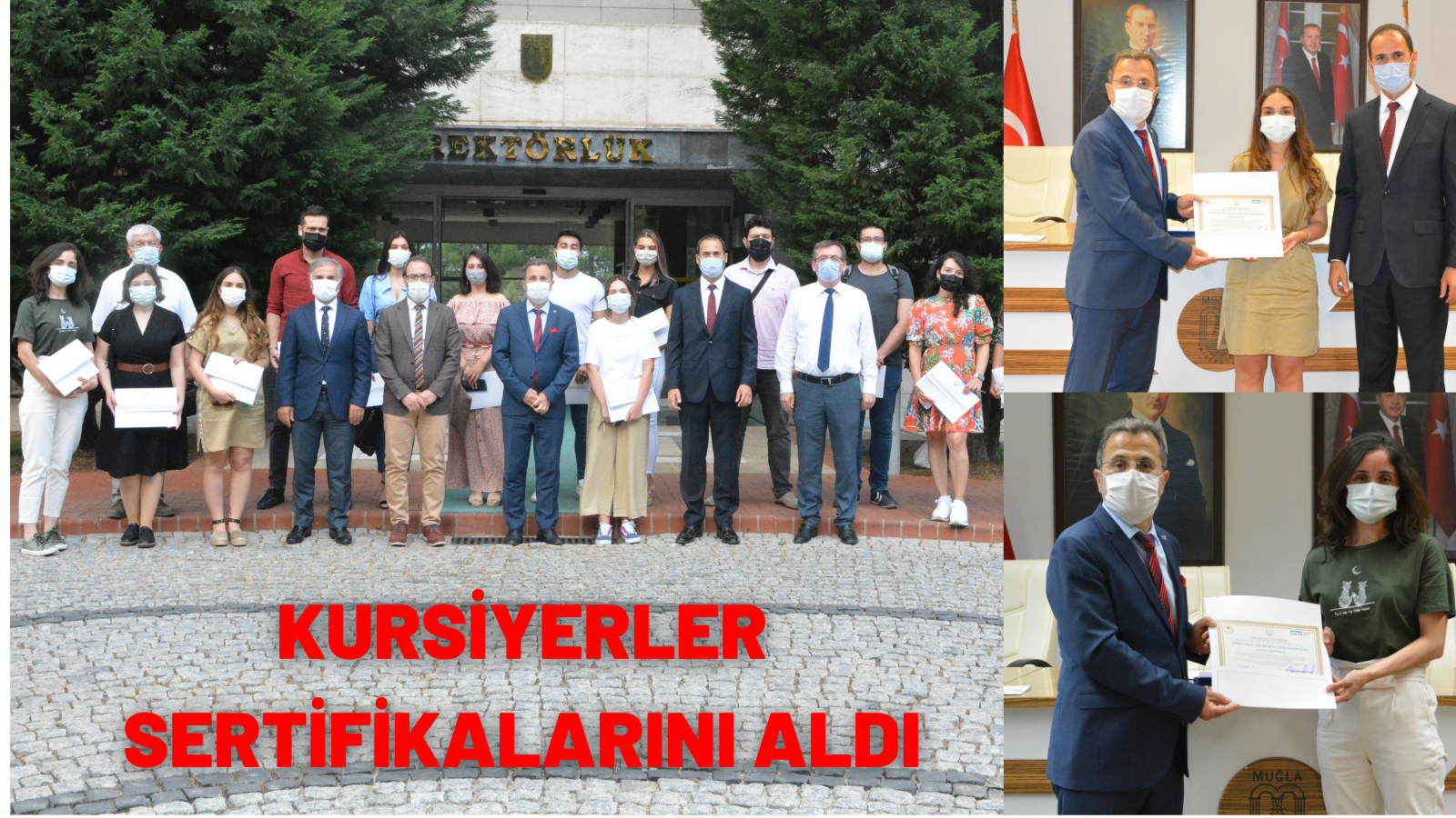 KURSİYERLER SERTİFİKALARINI ALDI