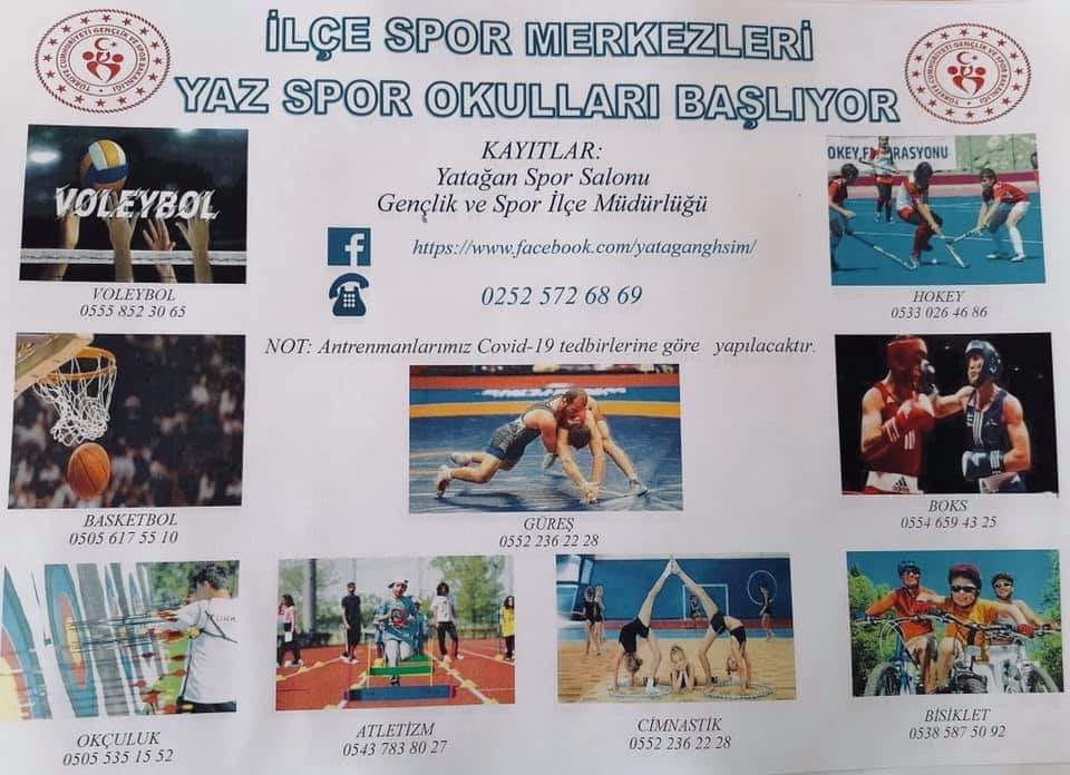 İLÇE SPOR MERKEZİ YAZ KURS KAYITLARI BAŞLADI