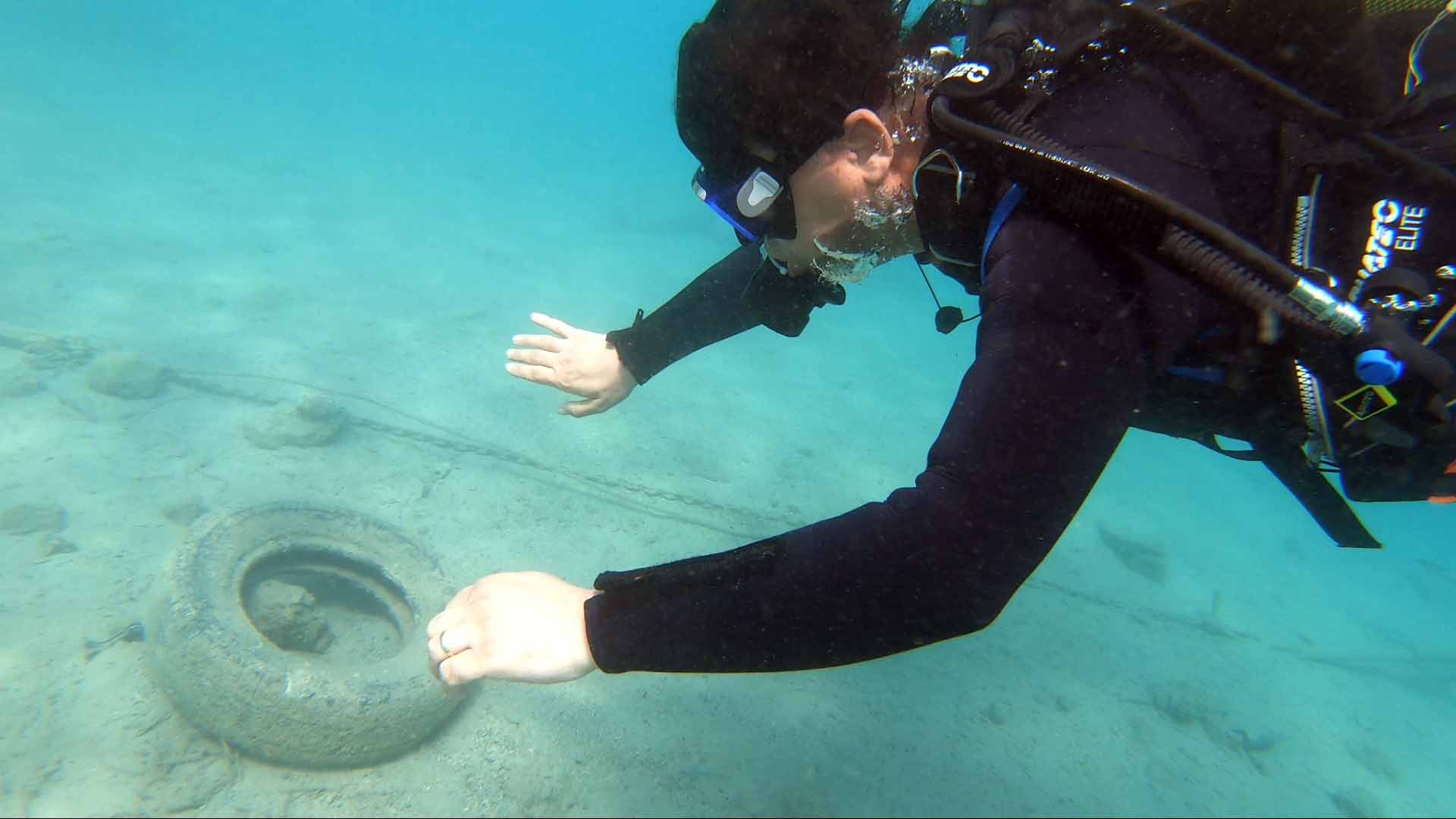 Fethiye'deki lagünde deniz dibi temizliği yapıldı