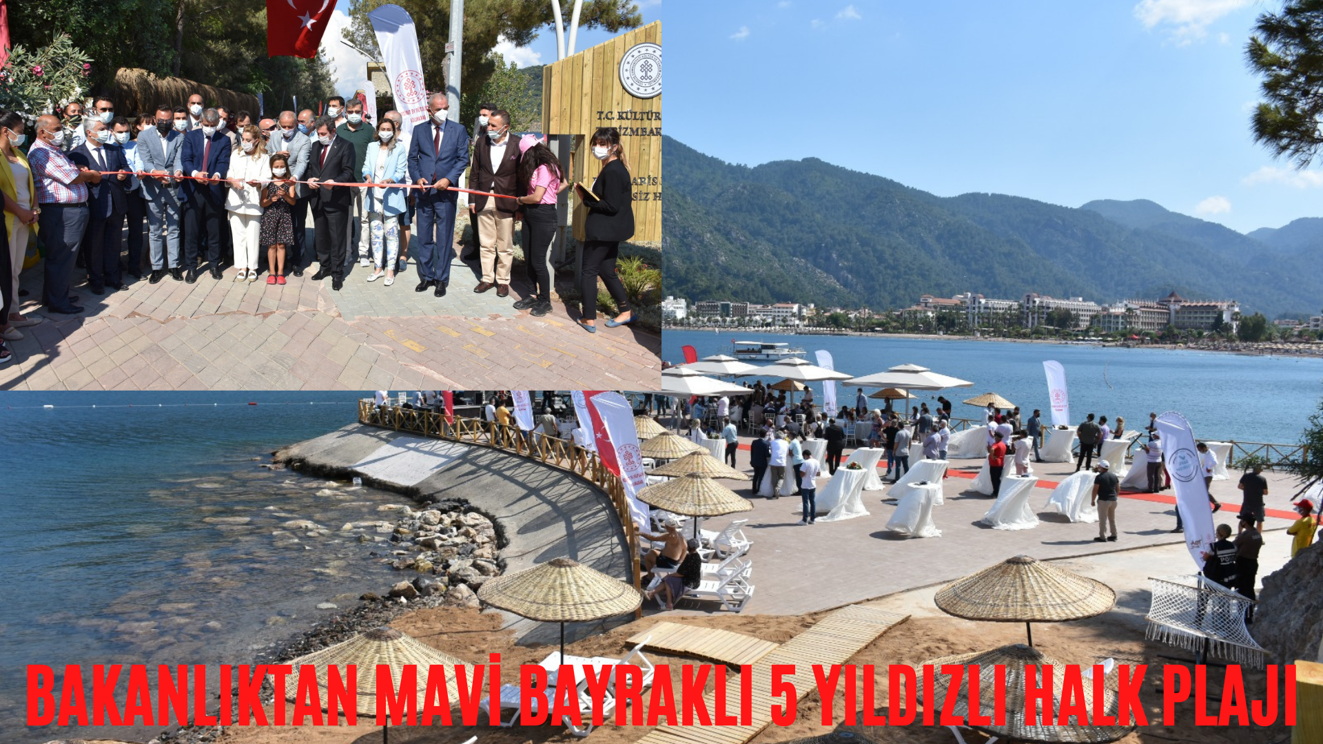 BAKANLIKTAN MAVİ BAYRAKLI 5 YILDIZLI HALK PLAJI