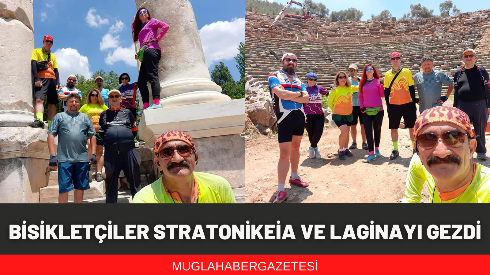 BİSİKLETÇİLER STRATONİKEİA VE LAGİNAYI GEZDİ
