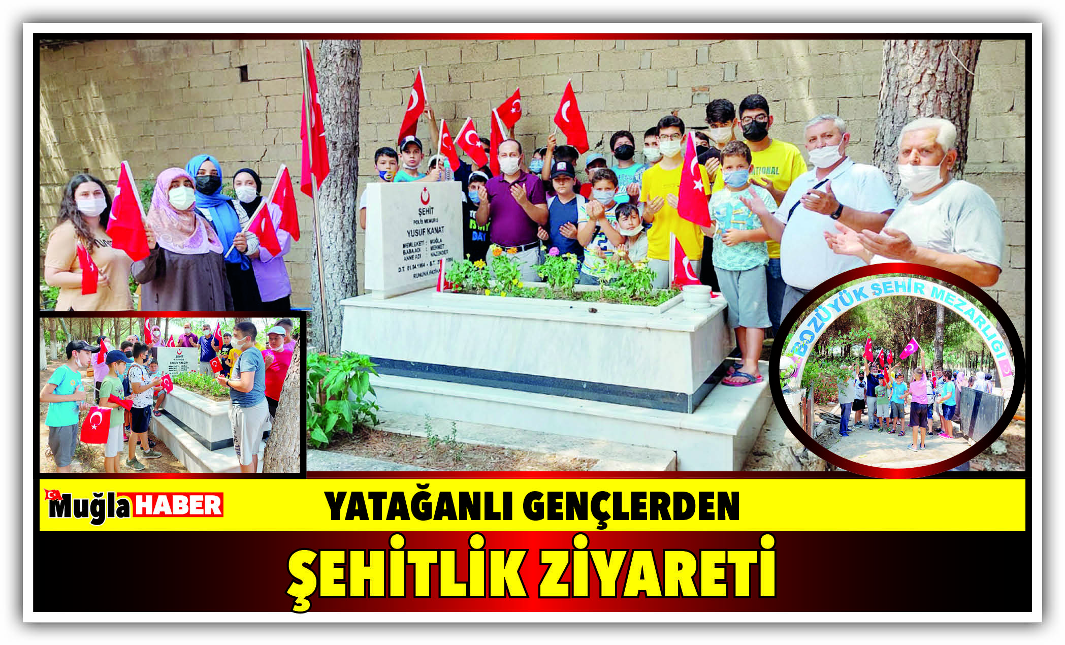 YATAĞANLI GENÇLERDEN ŞEHİTLİK ZİYARETİ