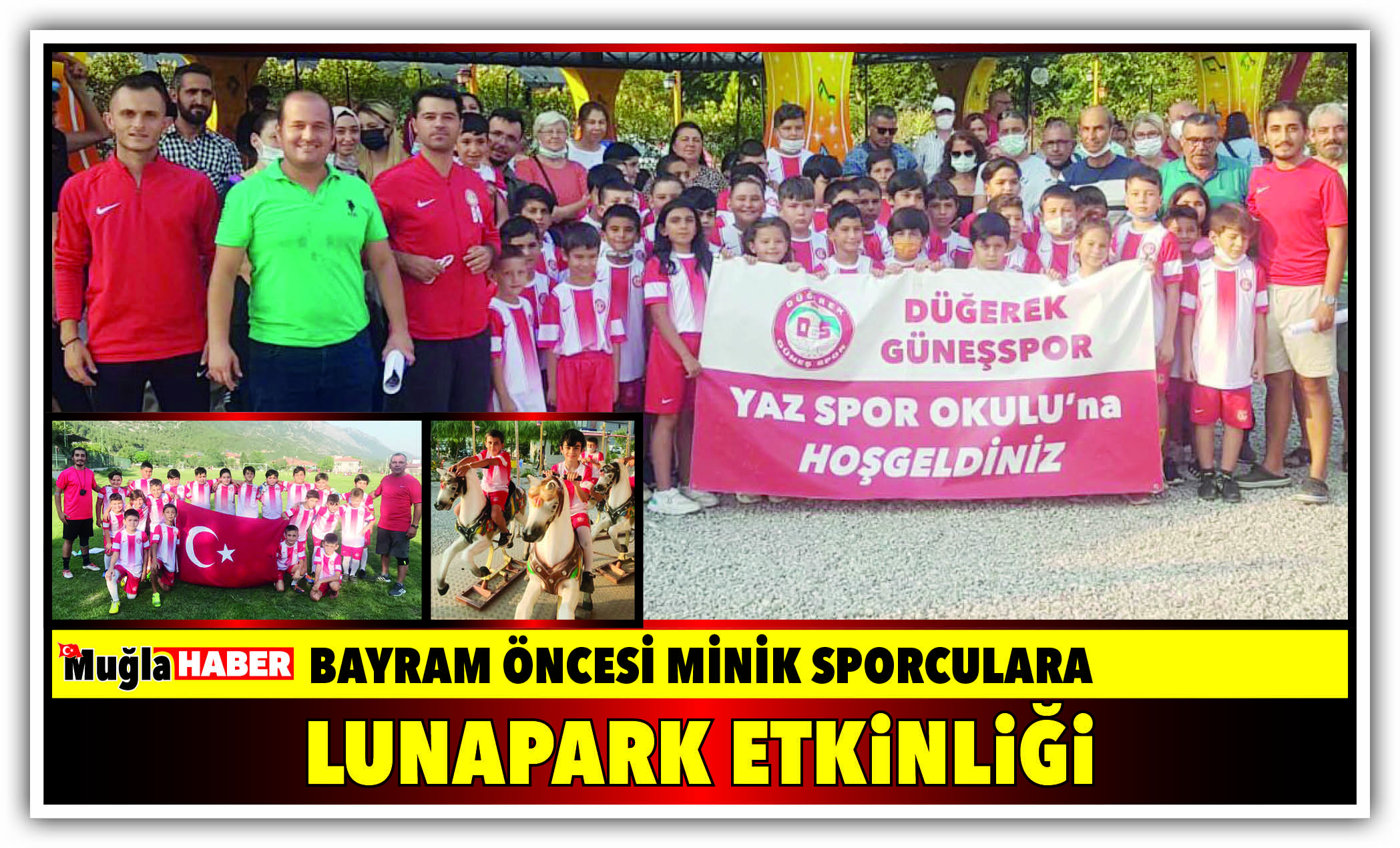 BAYRAM ÖNCESİ MİNİK SPORCULARA LUNAPARK ETKİNLİĞİ