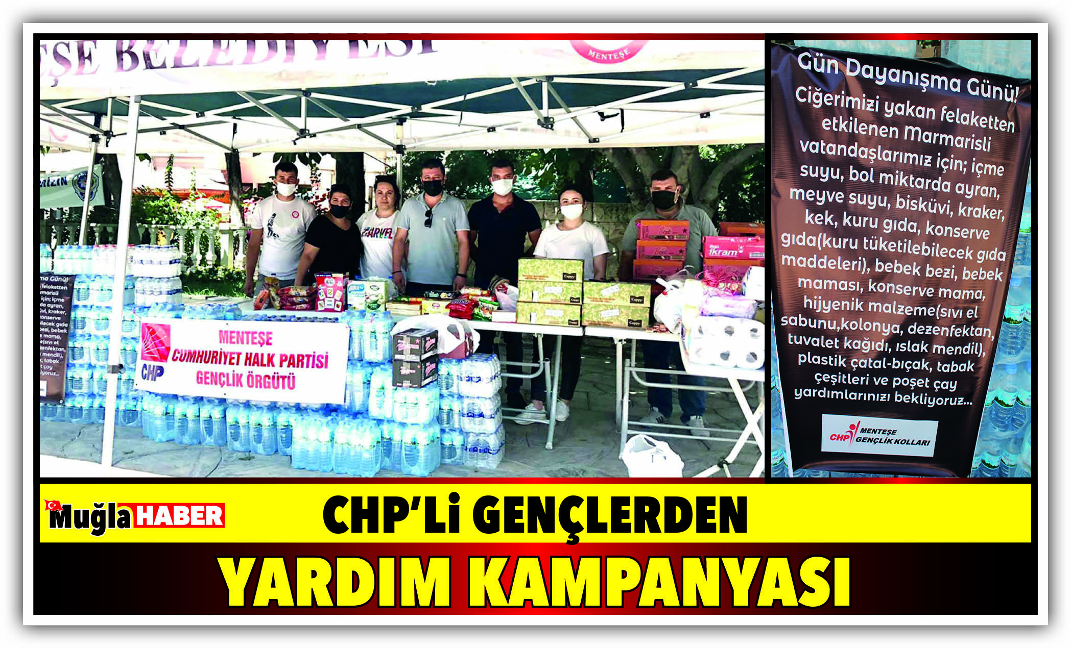 CHP’Lİ GENÇLERDEN YARDIM KAMPANYASI