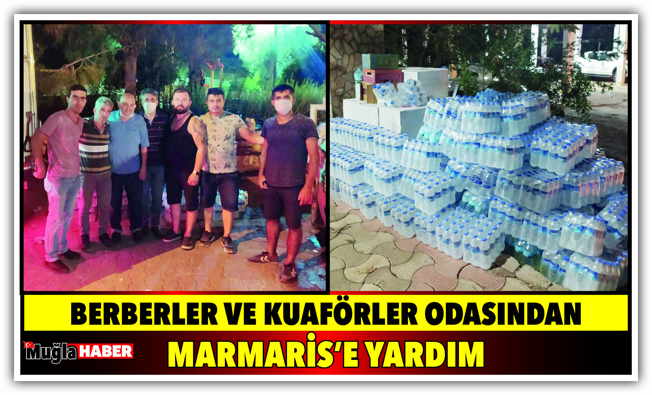 BERBERLER VE KUAFÖRLER ODASINDAN MARMARİS’E YARDIM