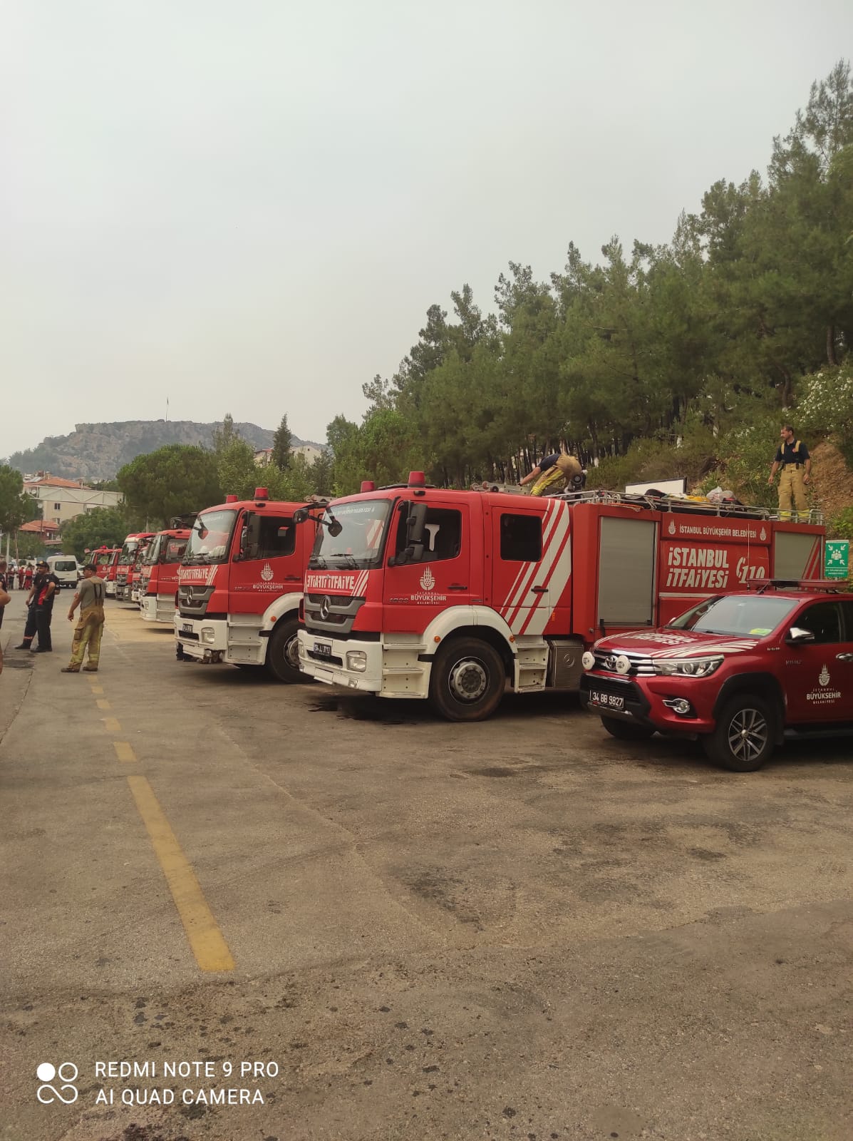 İSTANBUL’DAN 12 İTFAİYE ARACI MUĞLA’YA GELDİ