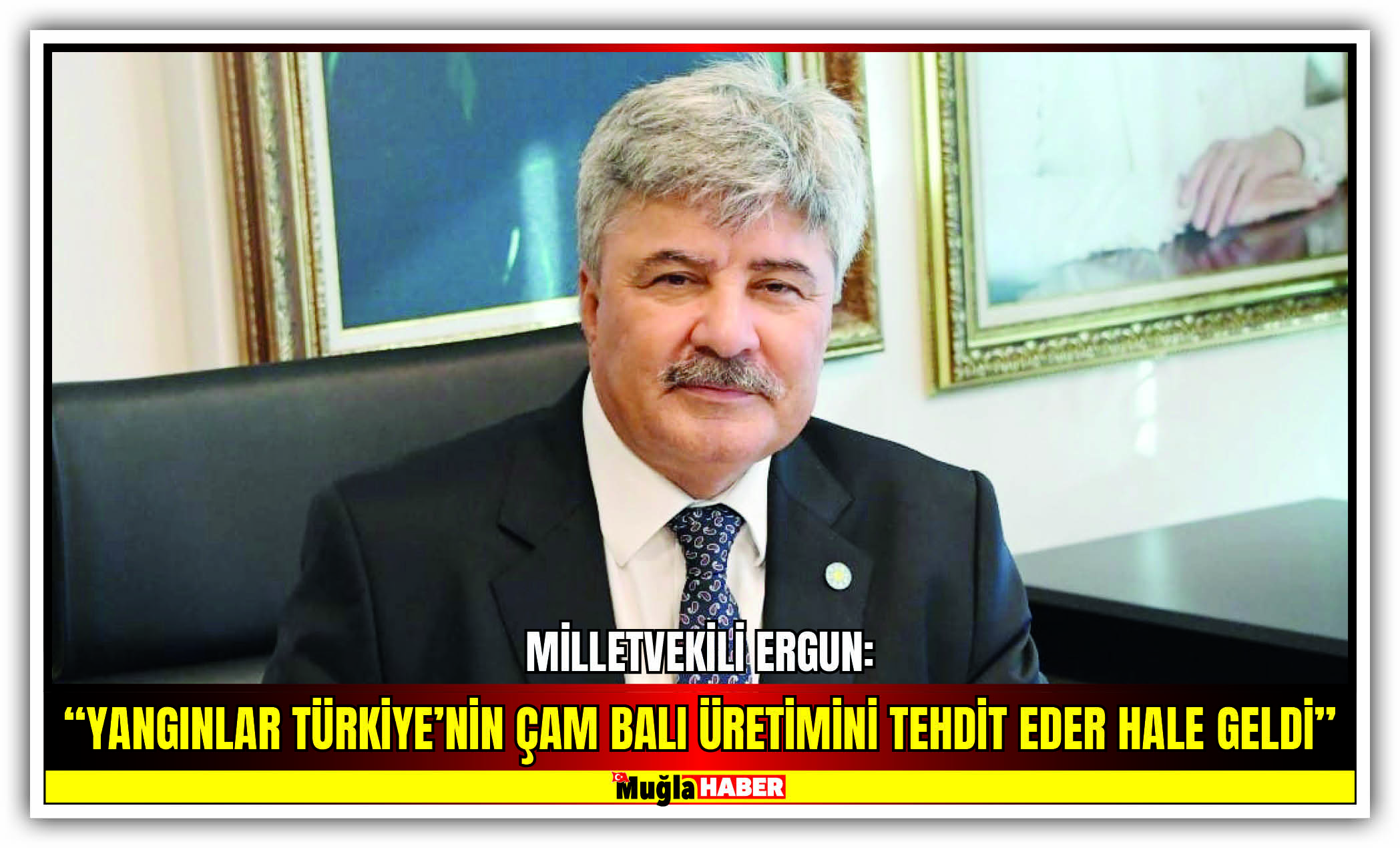 MİLLETVEKİLİ ERGUN:  “YANGINLAR TÜRKİYE’NİN ÇAM BALI ÜRETİMİNİ TEHDİT EDER HALE GELDİ”