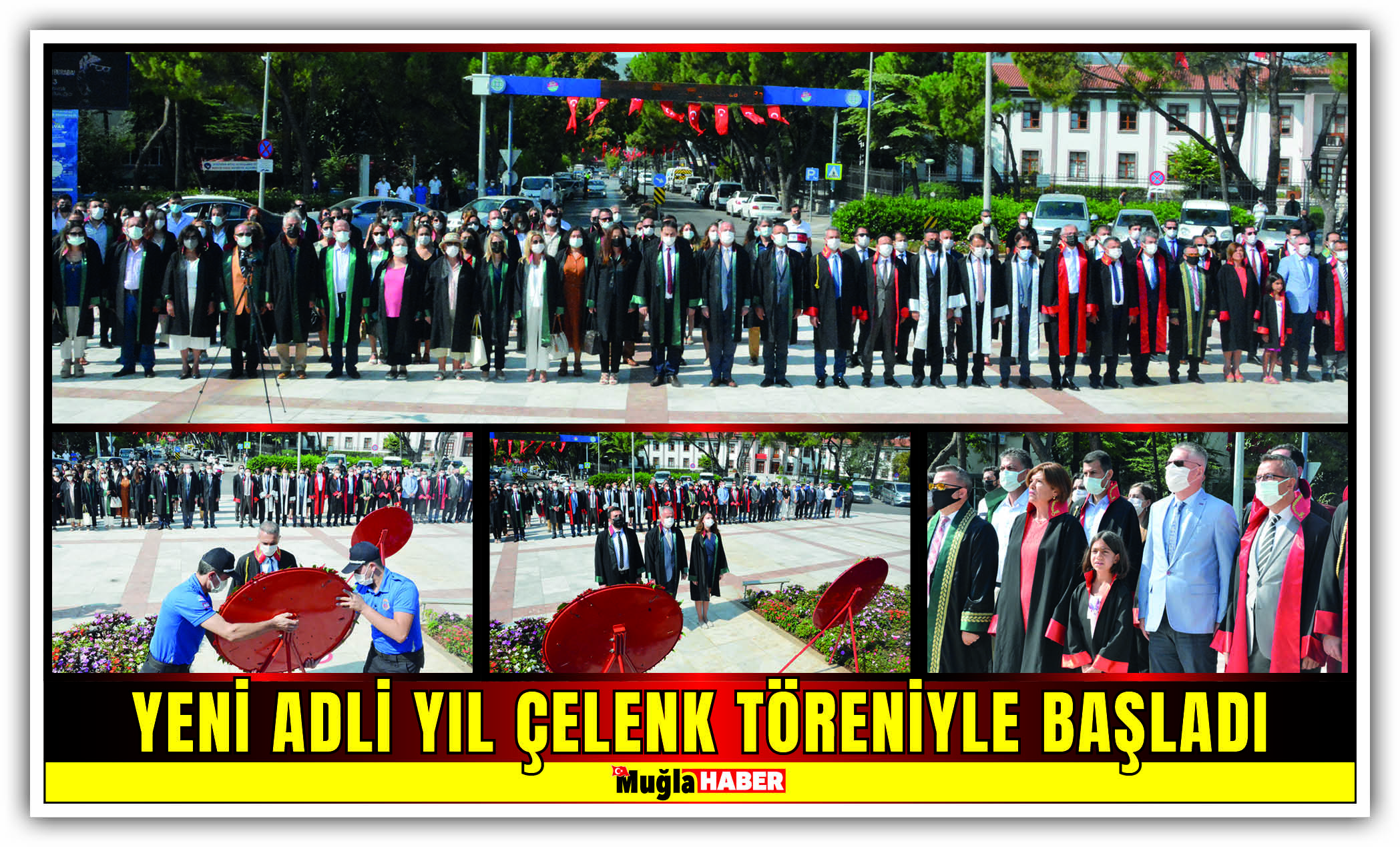 YENİ ADLİ YIL ÇELENK TÖRENİYLE BAŞLADI