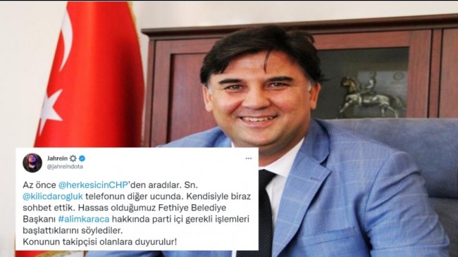 JAHREİN, ALİM KARACA HAKKINDA PARTİ İÇİ İŞLEM BAŞLATILDIĞINI DUYURDU