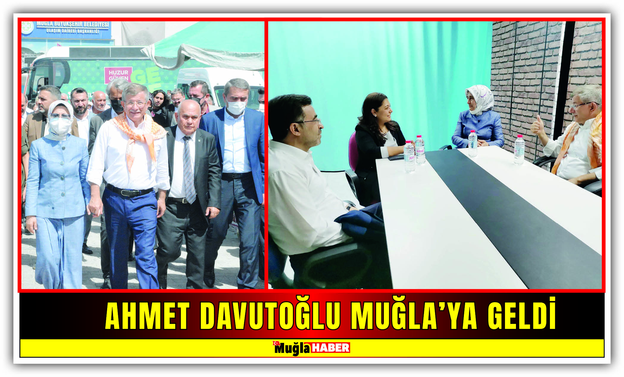 AHMET DAVUTOĞLU MUĞLA'YA GELDİ