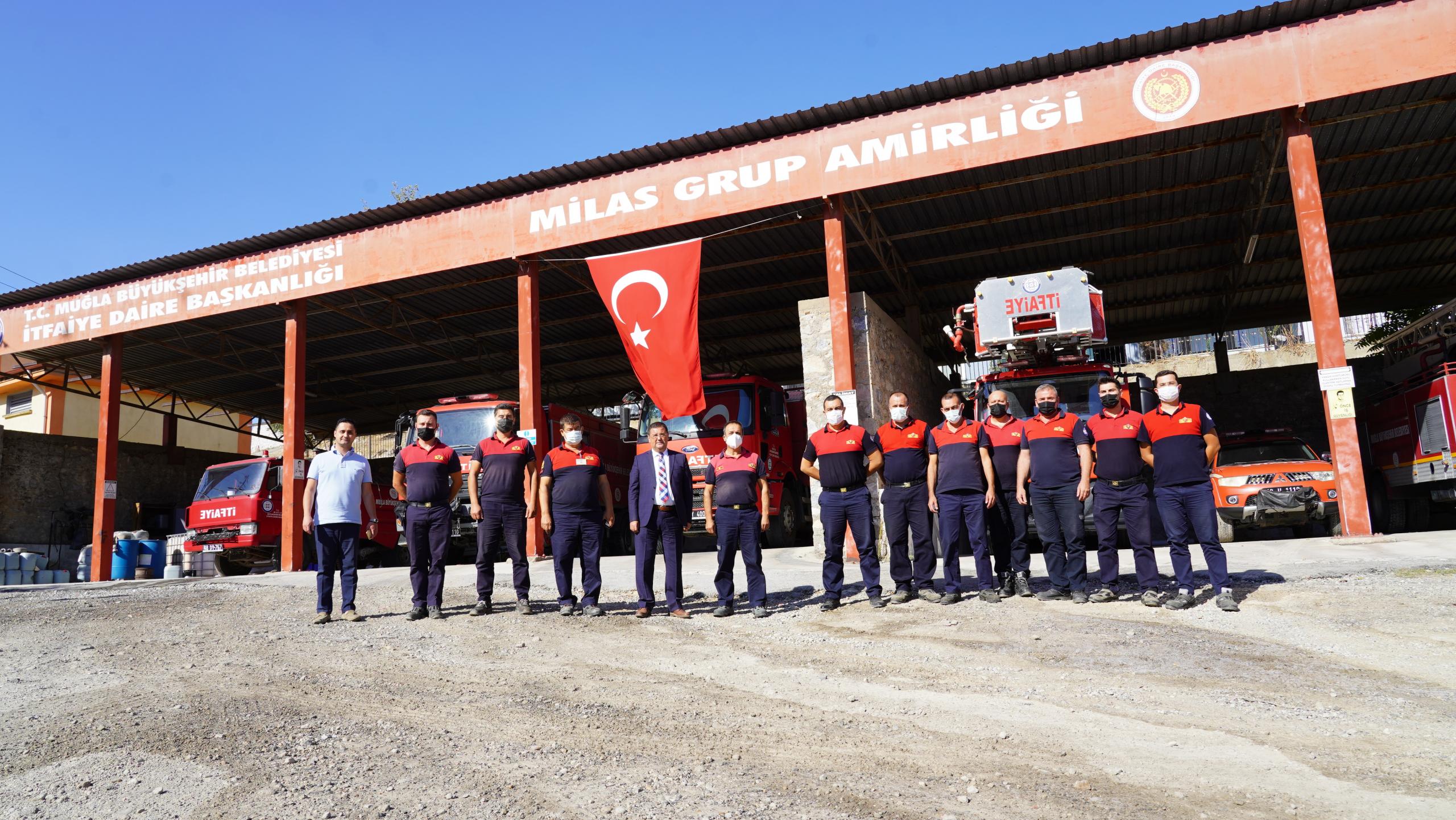 BAŞKAN TOKAT’TAN İTFAİYECİLERE: HEPİNİZE MİNNETTARIZ