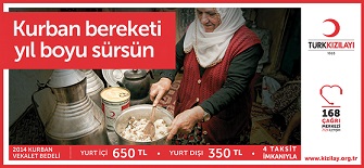 Kurban bereketi Kızılay’la sürecek