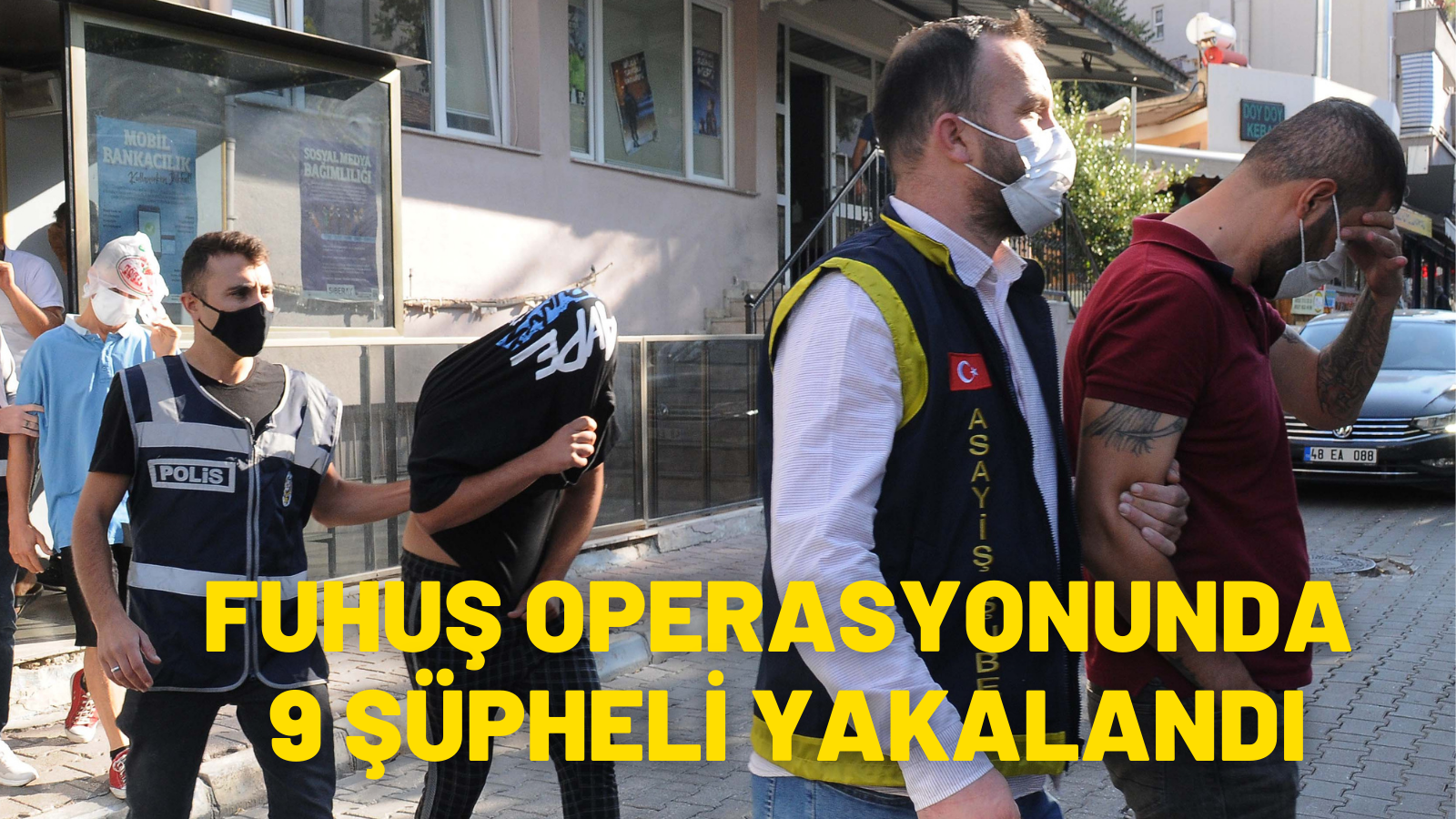 Muğla'da fuhuş operasyonunda 9 şüpheli yakalandı