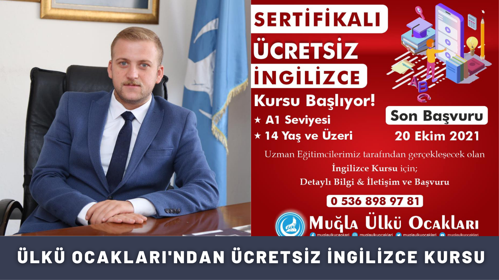 MUĞLA ÜLKÜ OCAKLARI'NDAN ÜCRETSİZ İNGİLİZCE KURSU