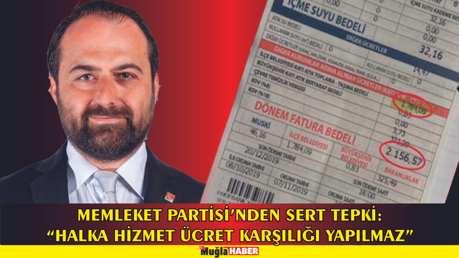 MEMLEKET PARTİSİ’NDEN SERT TEPKİ:  ​“HALKA HİZMET ÜCRET KARŞILIĞI YAPILMAZ”