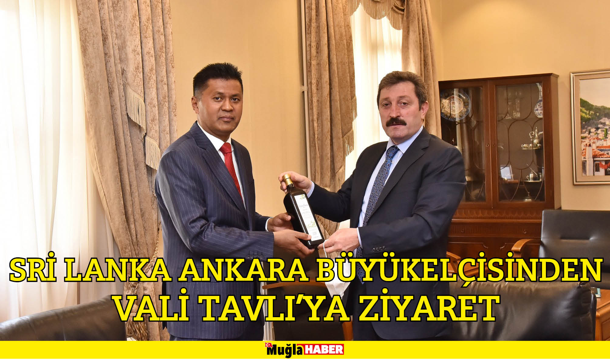 SRİ LANKA ANKARA BÜYÜKELÇİSİNDEN VALİ TAVLI’YA ZİYARET