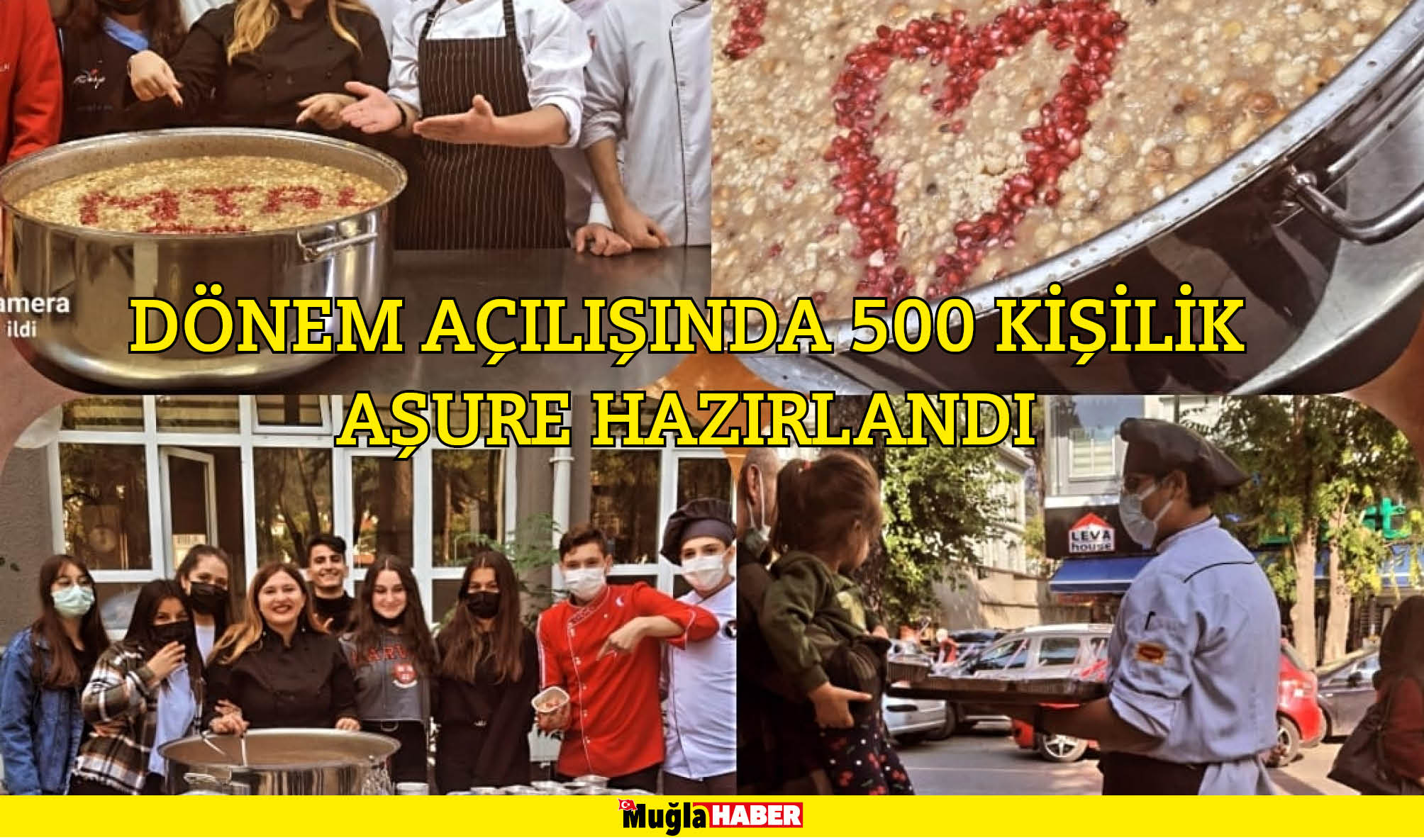 DÖNEM AÇILIŞINDA 500 KİŞİLİK AŞURE HAZIRLANDI 