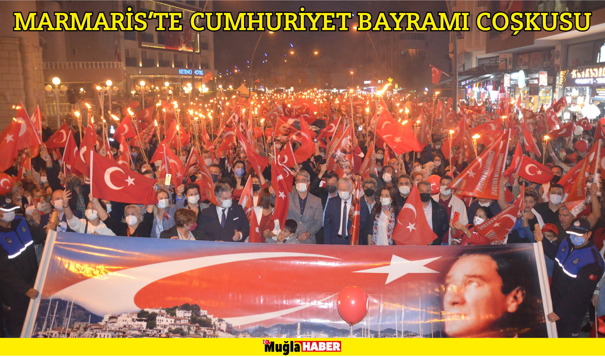 MARMARİS’TE CUMHURİYET BAYRAMI COŞKUSU