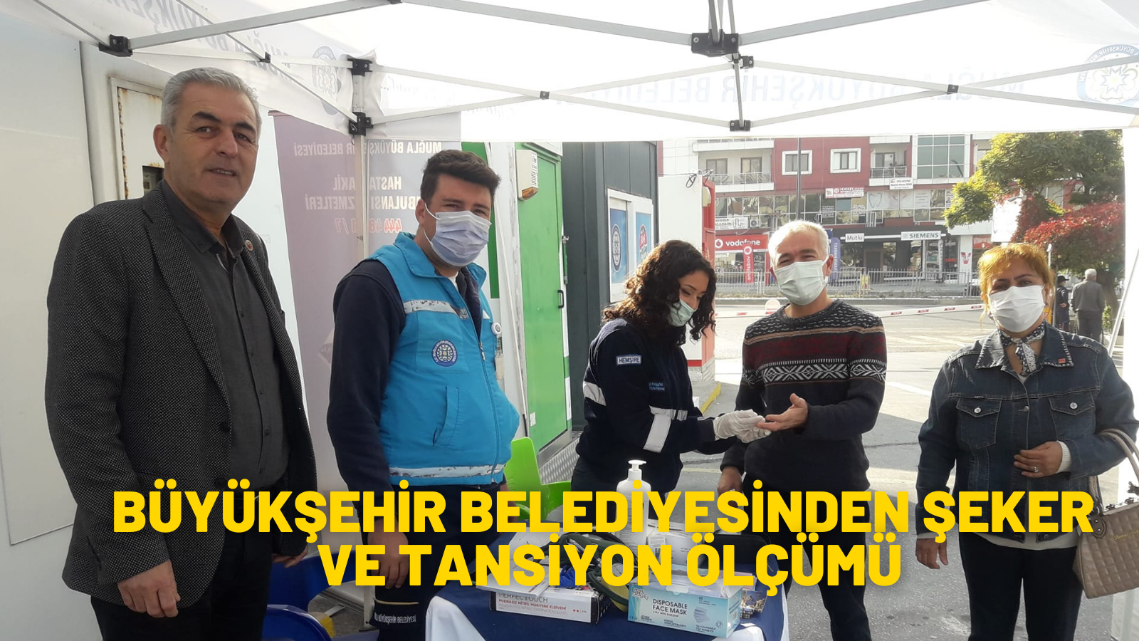 BÜYÜKŞEHİR BELEDİYESİNDEN ŞEKER VE TANSİYON ÖLÇÜMÜ