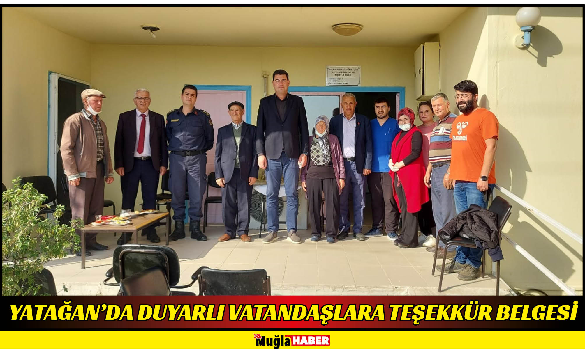 YATAĞAN’DA DUYARLI VATANDAŞLARA TEŞEKKÜR BELGESİ