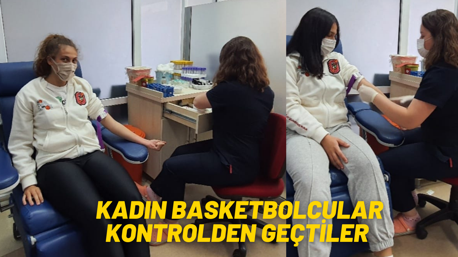 KADIN BASKETBOLCULAR KONTROLDEN GEÇTİ