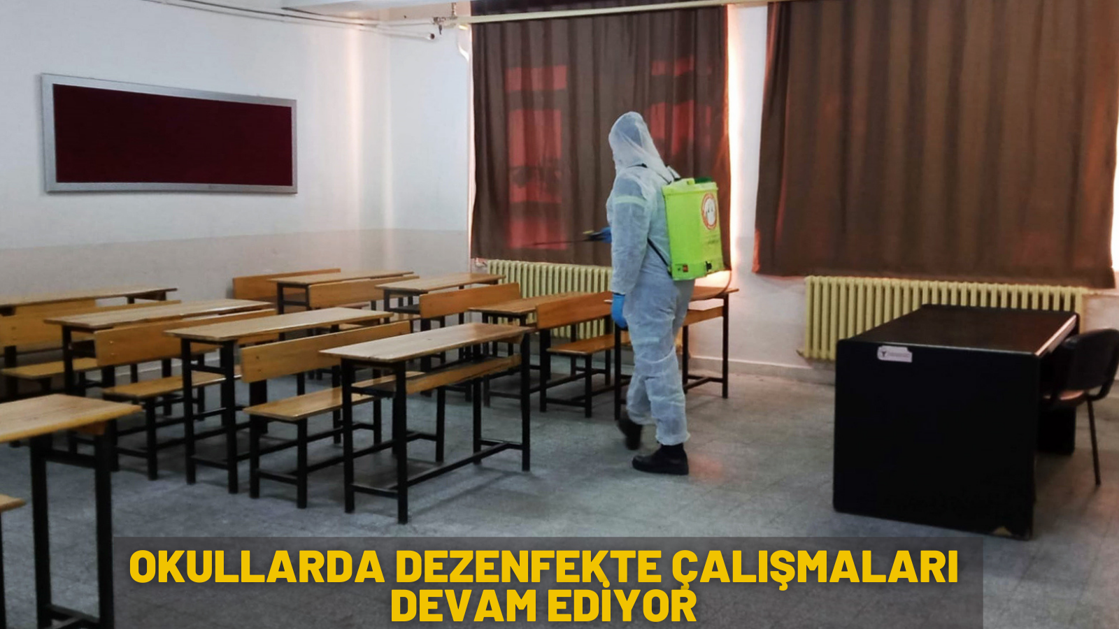 Okullarda Dezenfekte Çalışmaları Devam Ediyor