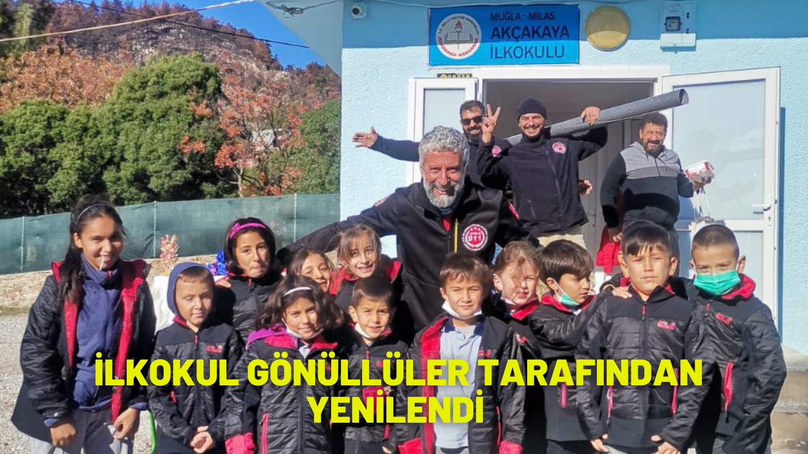 İLKOKUL GÖNÜLLÜLER TARAFINDAN YENİLENDİ