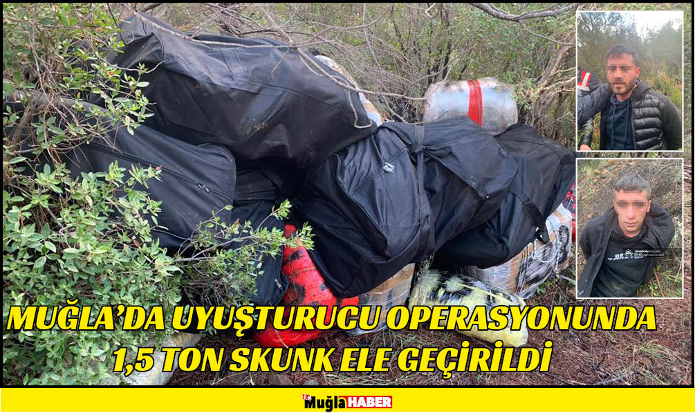 uyuşturucu operasyonunda 1,5 ton skunk ele geçirildi