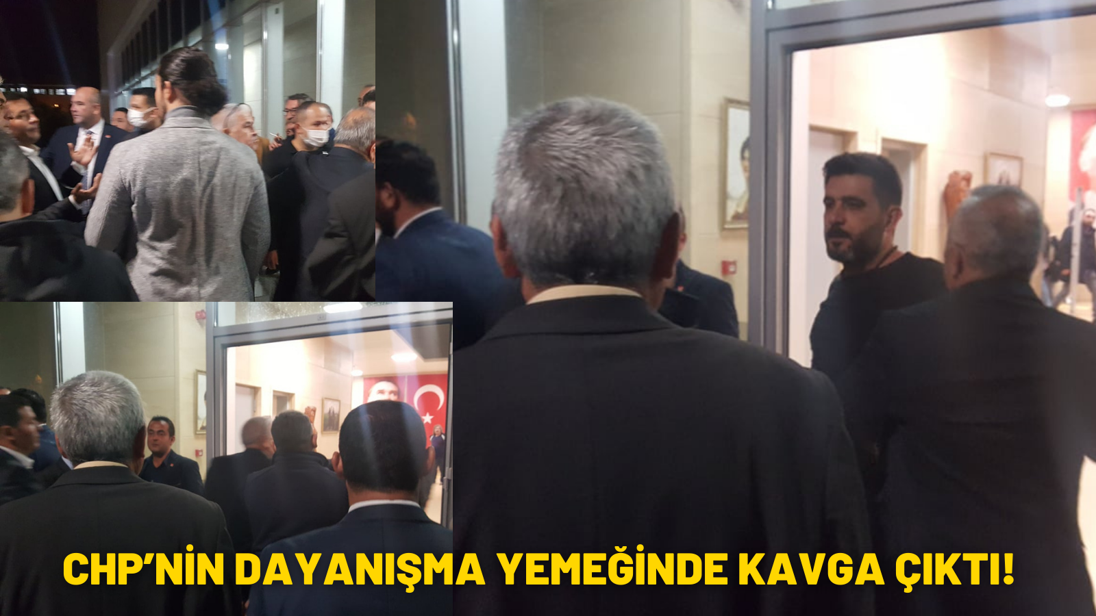 CHP’NİN DAYANIŞMA YEMEĞİNDE KAVGA ÇIKTI!