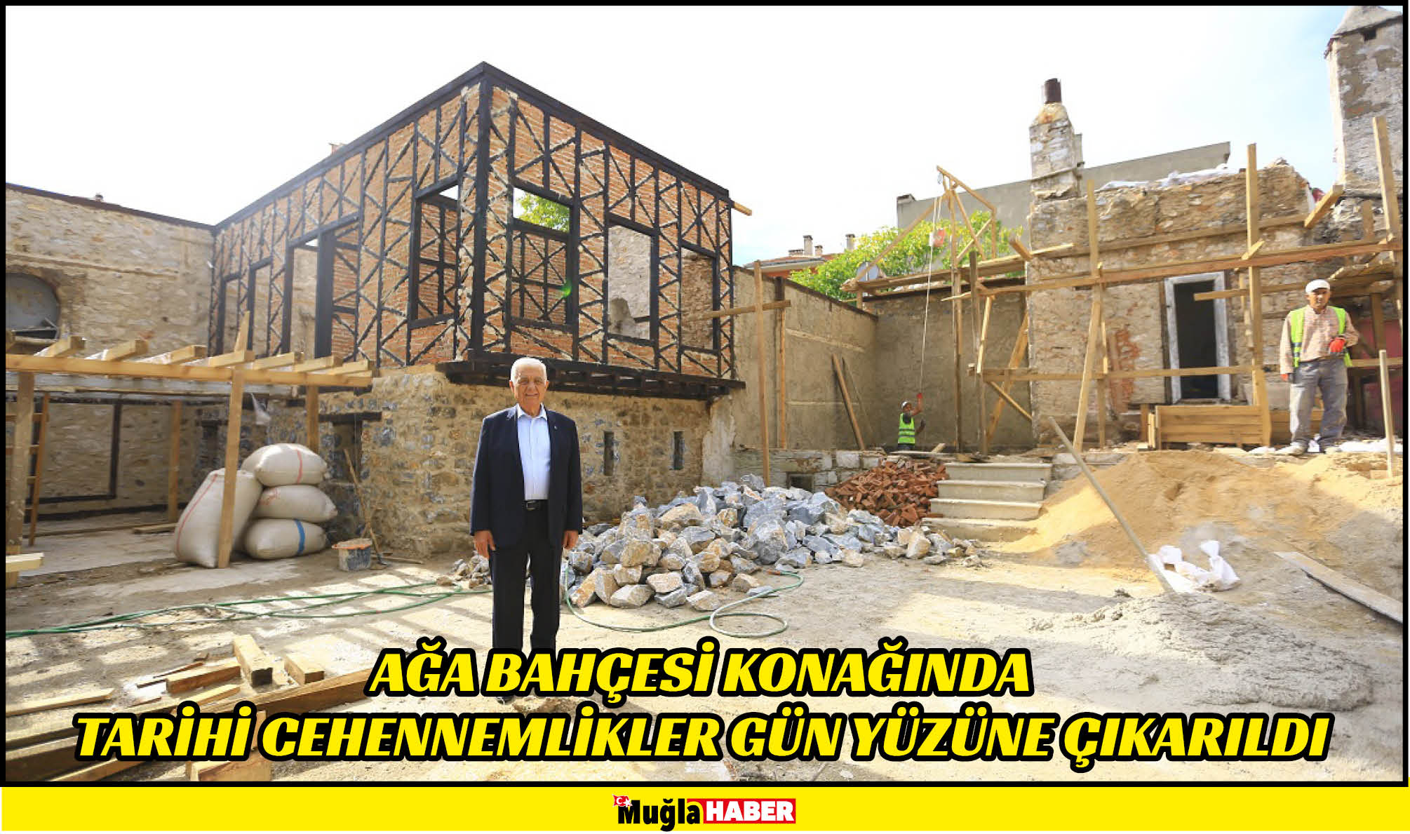 AĞA BAHÇESİ KONAĞINDA TARİHİ CEHENNEMLİKLER GÜN YÜZÜNE ÇIKARILDI 