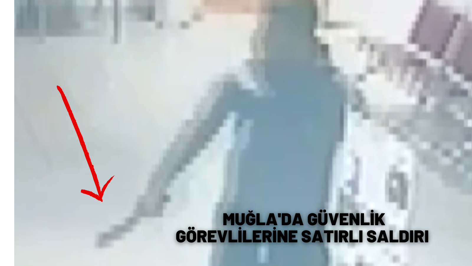 Hastanede güvenlik görevlilerine satırlı saldırı güvenlik kamerasına yansıdı