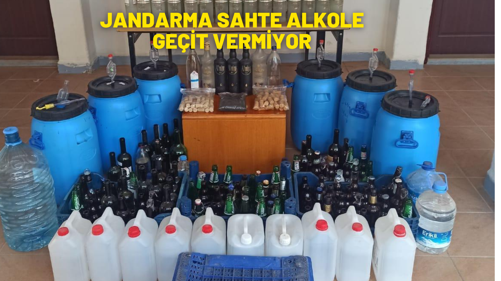 JANDARMA SAHTE ALKOLE GEÇİT VERMİYOR