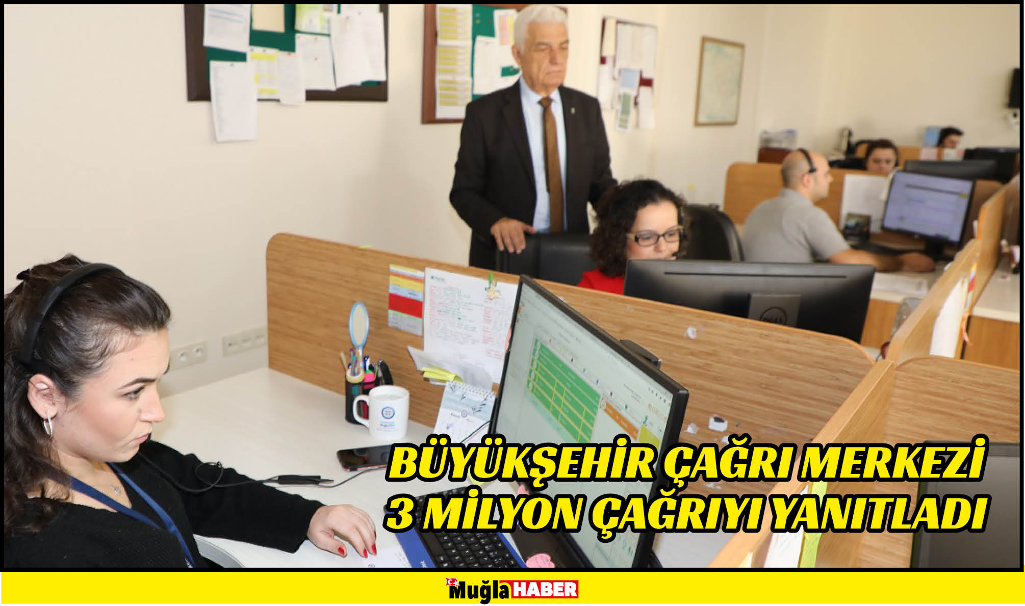 BÜYÜKŞEHİR ÇAĞRI MERKEZİ 3 MİLYON ÇAĞRIYI YANITLADI 