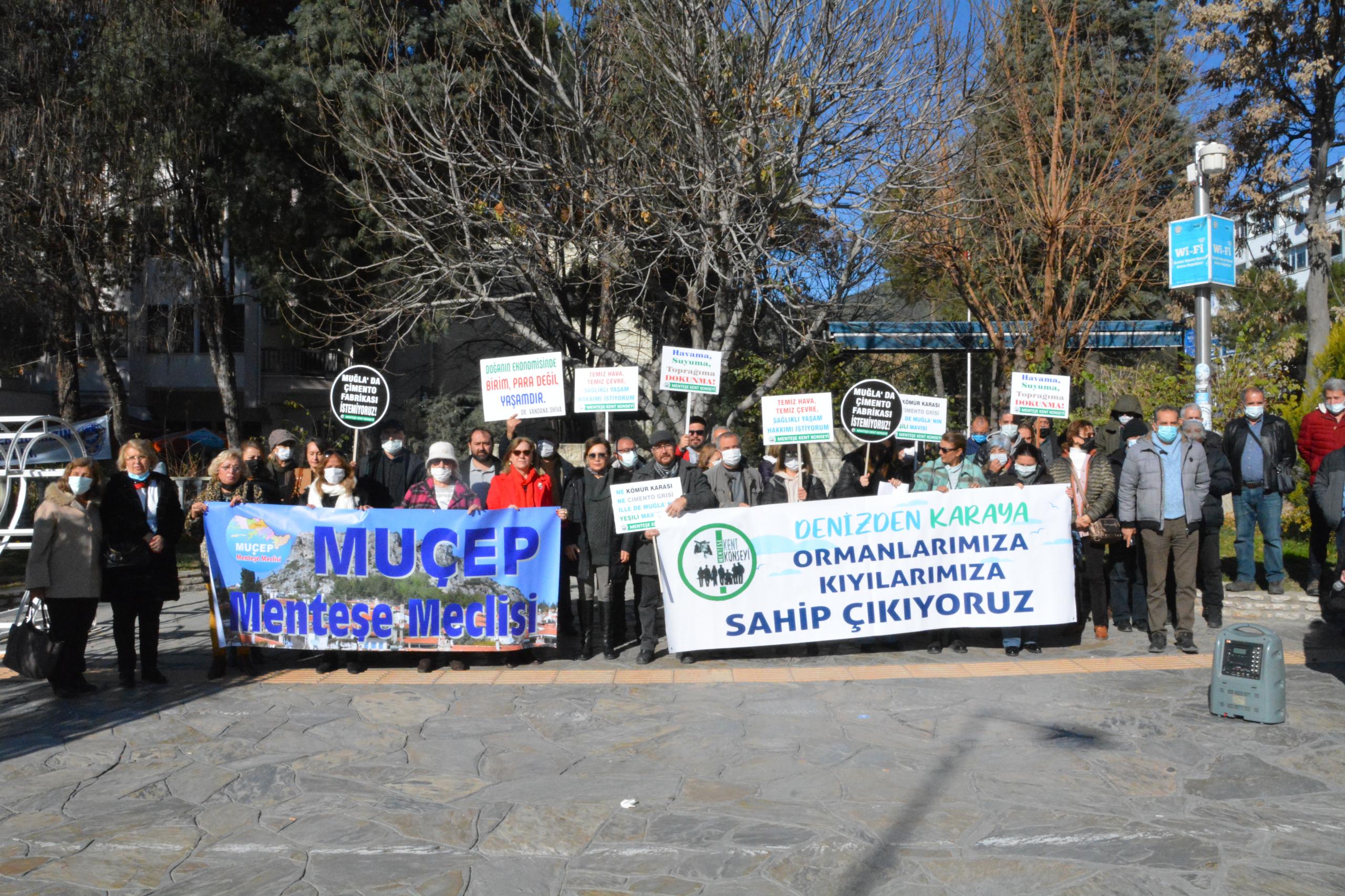 “MUĞLA’DA ÇİMENTO FABRİKASI İSTEMİYORUZ”