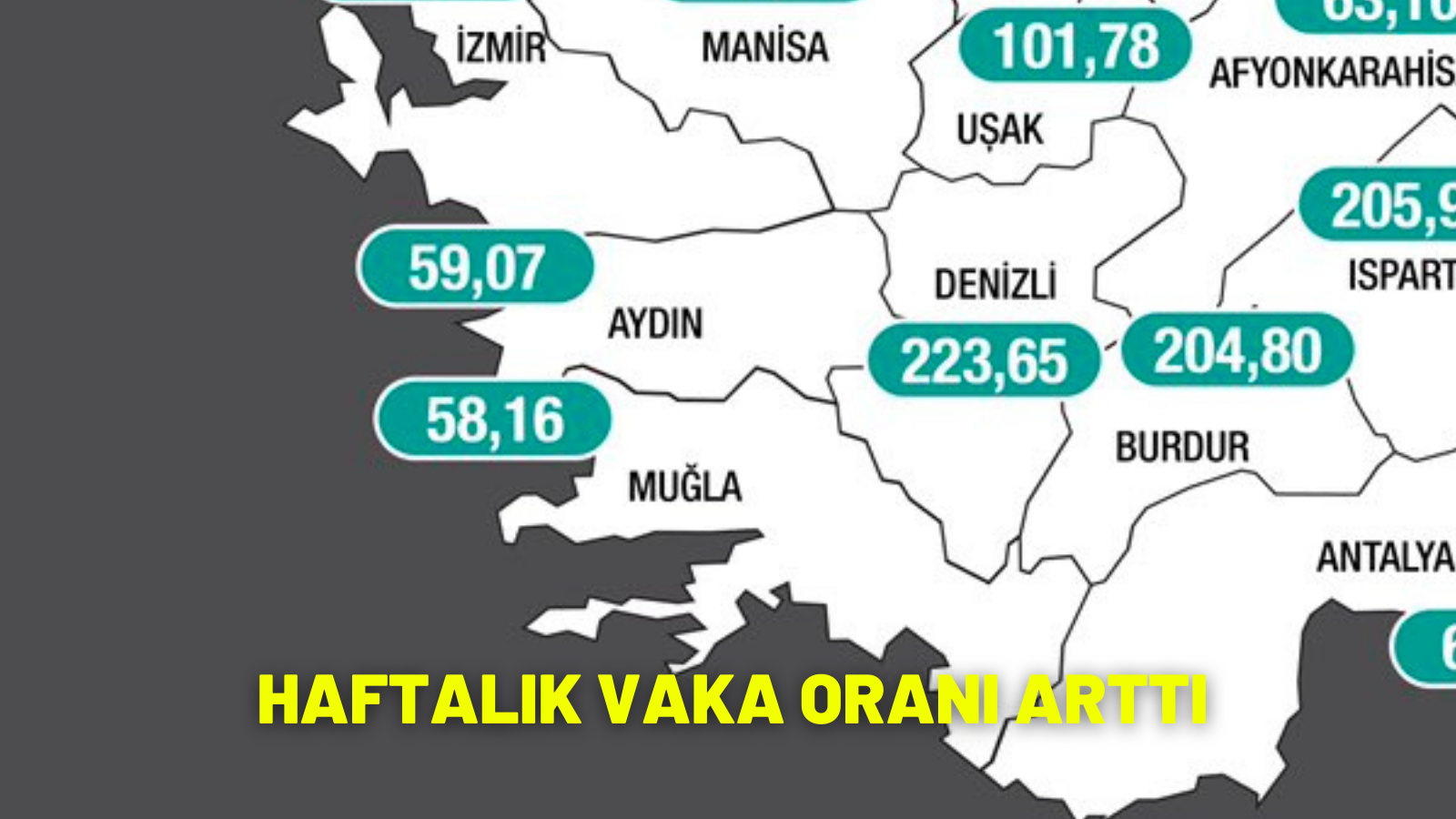 MUĞLA’DA HAFTALIK VAKA ORANINDA ARTIŞ