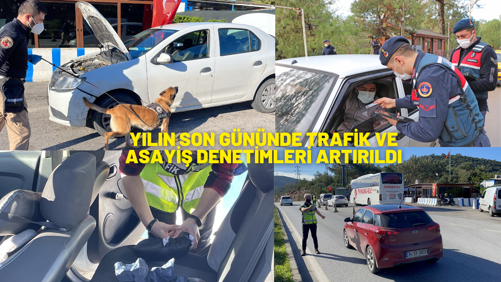 Muğla'da yılın son gününde trafik ve asayiş denetimleri artırıldı