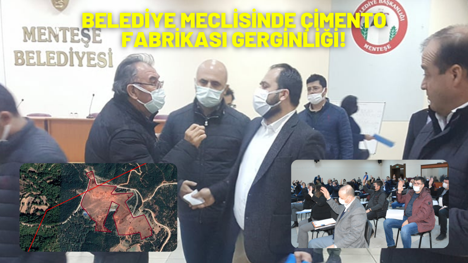 BELEDİYE MECLİSİNDE ÇİMENTO FABRİKASI GERGİNLİĞİ!