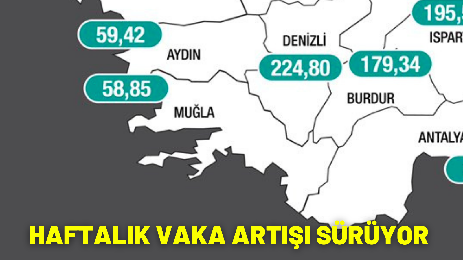 HAFTALIK VAKA ARTIŞI SÜRÜYOR